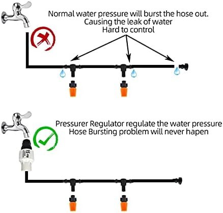 Garden Sprinkler Watering Sprayer Micro Drip Irrigation System Pressure Regulator Irrigation Garden Watering System 10 Or 15 PSI 3/4'' Female Thread - Image 5