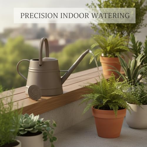 1 Gallon Plastic Watering Can with Long Spout for Indoor Plants, Balcony & Herb Gardens - Durable PP Pot Waterer - Image 2