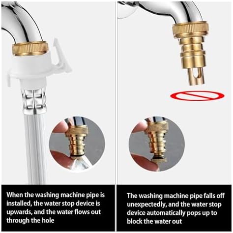 Automatic Stopcock Washing Machine Faucet Water Stop Valve - Image 5