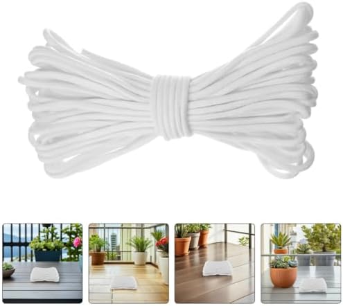 KICHOUSE Self Watering Cotton Rope for Indoor and Outdoor Soil Planting Efficient Water Absorption and DIY Design, 50m White Wick Cord, for Automatic Irrigation for Plants and Busy - Image 6