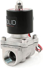 U.S. Solid 3/4" Stainless Steel Electric Solenoid Valve 24V AC N.C. Air Water Oil VITON - Image 3