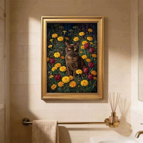 Gold Vintage Framed Antique Key Wall Art, Moody Still Life Print - Image 5