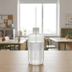 OUNONA Plastic Straight Neck Wash Bottle 6pcs 16.9oz 500ml - Image 6