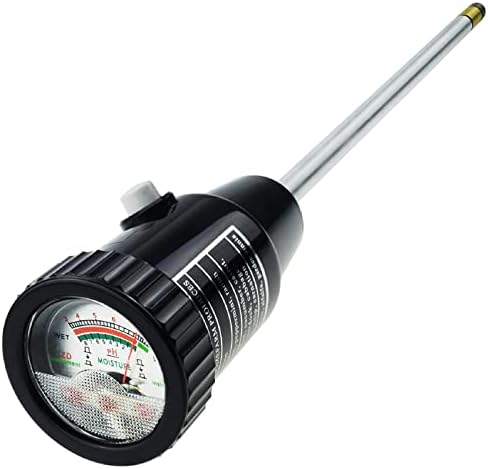 Durable Waterproof Soil pH & Moisture Meter Kit - 295mm Long Electrode Probe for Indoor & Outdoor Gardening, Plant Care, and Soil Testing Tools by Unknown