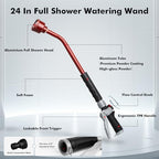 RESTMO 24 Inches Long Watering Wand for Garden Hose, Full Shower Spray Wand - Image 2