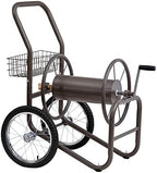 Liberty Garden 880-2 Industrial 2-Wheel Pneumatic Tires Garden Hose Reel Cart, Holds 300-Feetof 5/8-Inch Hose - Gray and Flexzilla Garden Hose 5/8 in. x 100 ft., Heavy Duty, Lightweight, Drinking Water Safe, ZillaGreen - HFZG5100YW-E - Image 2
