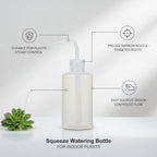 Squeeze Watering Bottle with Narrow Nozzle, POM Plastic for Precise Indoor Plant Care, White (1 PC) - Image 5