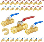 30PCS Foskan 1/2" Push Fit Ball Valves,1/4" Turn Shut-off Valves by Unknown