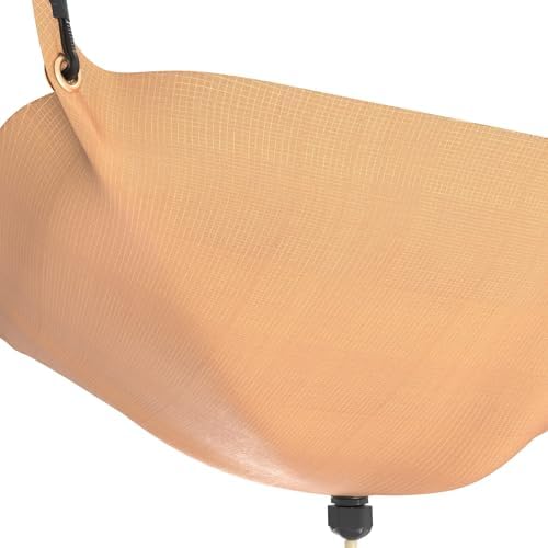 Heavy Duty Roof Leak Diverter Tarp Kit - 10x10 Ft Waterproof Ceiling Rain Catcher with Drainage System for Emergency Repairs & Rainwater Collection (Khaki) - Image 6