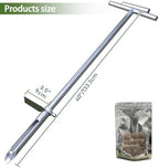 Soil Probe 40 Inch with 2 Bags, Soil Sample Probe with Ejector for Lawn House Plants, T-Handle Soil Sampler Probe Rod with Pedal, Stainless Steel Soil Test Kits Tool for Soil Sampling - Image 4