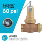 Cash Acme EB45 Pressure Regulating Valve, Single Union, 1-1/4 Inch NPT Female x NPT Female, Metal Top, 60 PSI, PVA35M-SUTH-60 - Image 3