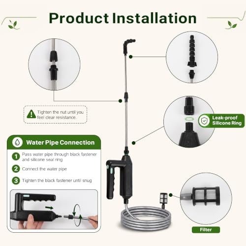 Electric High Reach Plant Waterer, 24-32in Watering Wand for Hanging Plants - Image 6