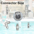 Brass Patio Misting Kit – 11pcs Brass Micro-Nozzles & 16pcs 3/8″ Slip Connectors for Outdoor Cooling (UNC 10/24, 0.012″ Precision Orifice, 15-280 psi) - Image 2