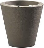 Crescent Garden Dot TruDrop Indoor/Outdoor Planter, Self-Watering Plant Pot, 26 Inches, (Old Bronze) by CrescentGarden