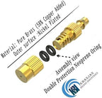 KHANJAN Brass Adjustable Copper Misting Nozzle Brass Spray Sprinkler Gardening Garden Lawn Irrigation, Black & Golden (10) (Yellow) - Image 2
