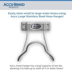ACCU 2 Pack - Stainless Steel Water Hose Hanger, Large - Image 3
