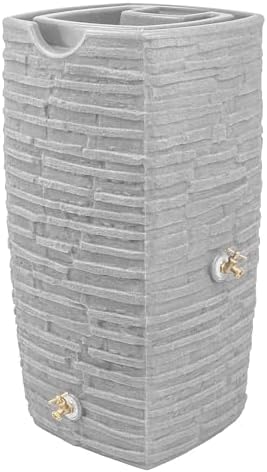 Good Ideas Impressions Riverwalk Rain Water Collection Barrel, 4 Pack - Image 2
