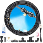 Garden Mister System, Outdoor Heat Relief - Sprayer, Water Tubing, Patio by Unknown