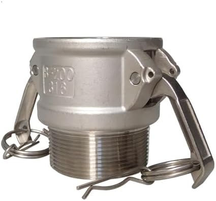 3" Female Camlock x 3" Male NPT Adapter - Stainless Steel 316 Type B - Heavy Duty, Industrial Use, Corrosion Resistant, Quick Connect Fitting by Gwende