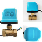 Motorized Ball Valve,3/4" DN20 Brass Electrical Ball Valve,DC12V/24V 3 Wire Water Valve with Standard Port (Normally Closed) - Image 5