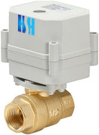 2 Way Brass 1/2" 12VDC 9-24VDC 0-5V NPT Proportional Integral Modulating Control Motorized Ball Valve - Image 2
