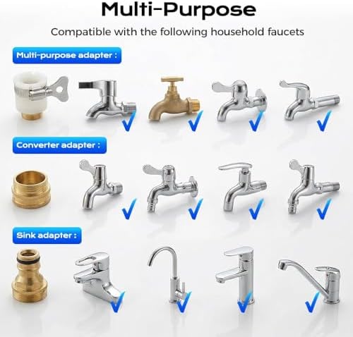 Turn Any Hose into a High Pressure Water Cleaning Jet, 2026 New Heavy Duty Garden Hose Nozzle, Multi Function Lawn & Garden Watering Sprayer, Spray Nozzle for Yard, Pet and Car Cleaning (B) - Image 5