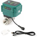 U.S. Solid 1-1/2" Smart Motorized Ball Valve - NSF Certified 304SS Remote App Mobile-control Electrical Ball Valve with Manual Switch, Plug Connection by USSolid