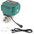 U.S. Solid 1-1/2" Smart Motorized Ball Valve - NSF Certified 304SS Remote App Mobile-control Electrical Ball Valve with Manual Switch, Plug Connection by USSolid