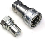 3/8" NPT ISO 7241-B Hydraulic Coupler,CEKER Quick Connect and Disconnect Hydraulic Tractor Coupling by CEKER