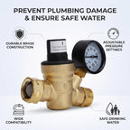 RV Water Pressure Regulator with 45-160 PSI Adjustable Range - Image 4
