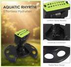 Turret-Shaped Oscillating Sprinkler, 16 Nozzle ABS Engineering Plastic Sprayer for Lawn and Garden, Adjustable Rotating Head for Even Coverage, 9.9 x 7.9 x 4.5 in Water Saving Irrigation - Image 4