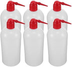 Hemoton Plastic Wash Bottles 1000ml 6pcs Narrow Mouth Laboratory by HEMOTON