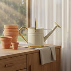 Fenteer Watering Can Metal Long Spout Iron Pot Ergonomic Handle Decorative Vintage Style Rust Resistant Suitable for Indoor Gardening Office Balcony Outdoor Decor - Image 7