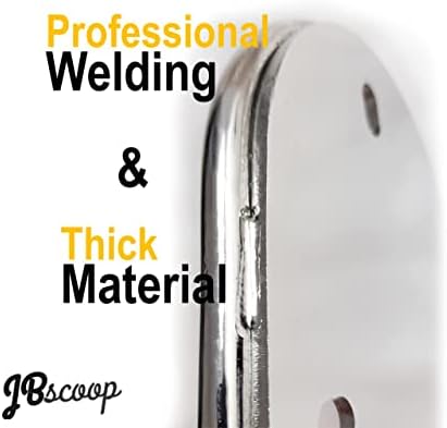 JBscoop Garden Hose Holder Stainless Steel Small Wall Mount Garden Hose Hook, Ideal for Water, Air, Hydraulic Hose, Ropes, Extension Cords Heavy Duty & Rust Proof (2) - Image 4