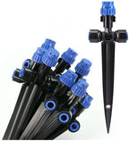 10/20/50PCS 8-Hole Adjustable Micro Sprinkler With Stake 180° Bendable 1/4" Drip Irrigation Nozzle(50pcs) by Unknown