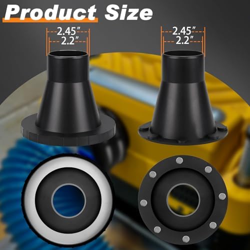 4" to 2-1/2" Magnetic Dust Collection Fittings for 2.5”Woodwork Vacuum Hose - Image 2