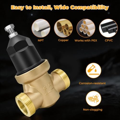 3/4‘’ NR3XL Water Pressure Reducing Valve With Double Union FNPT Connection - Image 7