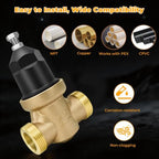 3/4‘’ NR3XL Water Pressure Reducing Valve With Double Union FNPT Connection - Image 7