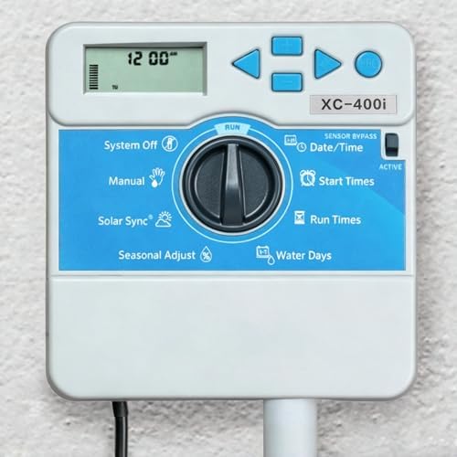 Compatible with Hunter X-Core XC400i Indoor Sprinkler Timer, 4 Zone Irrigation Controller, Indoor Lawn & Garden Watering System, Easy Program, No Wi-Fi Required - Image 7