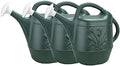 Novelty Classic Watering Plastic Can, Green, 2 Gallon (Pack of 3) by Novelty