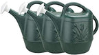 Novelty Classic Watering Plastic Can, Green, 2 Gallon (Pack of 3) by Novelty