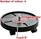 Rolling Plant Drip Trays with Wheels, Pot Trays for Plants, 2 pcs - Image 2