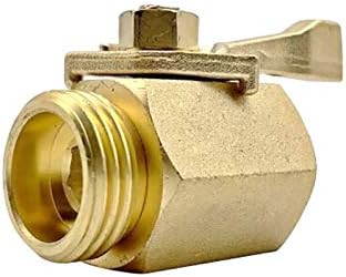 Brass Pipe Fittings 3/4 Inch Brass Water Shut Off Valve Heavy Duty Outdoor Garden Hose Connector Pipe Fitting Repair Fittings(K) - Image 5
