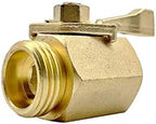 Brass Pipe Fittings 3/4 Inch Brass Water Shut Off Valve Heavy Duty Outdoor Garden Hose Connector Pipe Fitting Repair Fittings(K) - Image 5