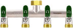 4 Way Garden Hose Splitter, 3/4" GHT Water Spigot Splitter(Green) by Yayamz