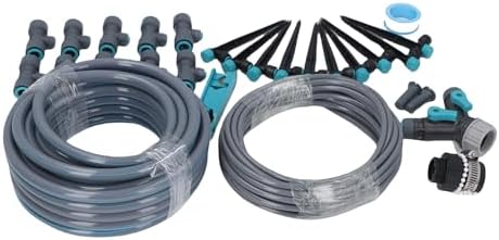 Automatic Drip Irrigation System Kit, 32.8ft Hose with Quick Connector, 8 Holes Adjustable Emitters Garden Watering System for Greenhouse, Plant, Lawn - Image 4