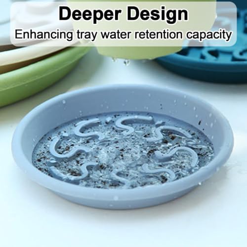 Thickened PP Resin Plant Saucers, Bottom Protrusion Design, Watering Tray - Image 7