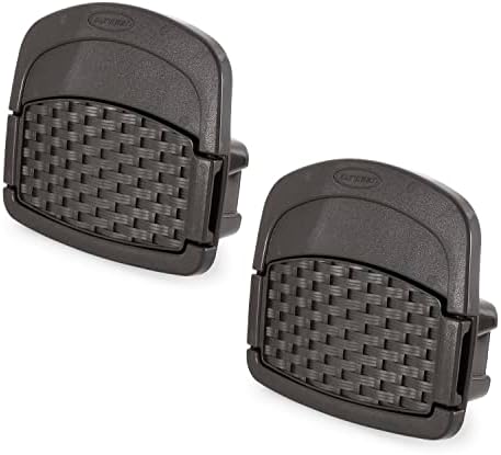 Suncast 2 Pack Hangout 150 Foot Resin Wicker Mounted Garden Storage Hose Rack, Brown by Suncast