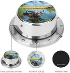 African Buffalo in Water Funny Timer 60 Minute Mechanical Clock Management Timers for Kitchen Work Training - Image 3