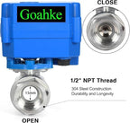 Motorized Ball Valve 1/2" Stainless Steel Full Port 9-24V AC/DC - Image 6